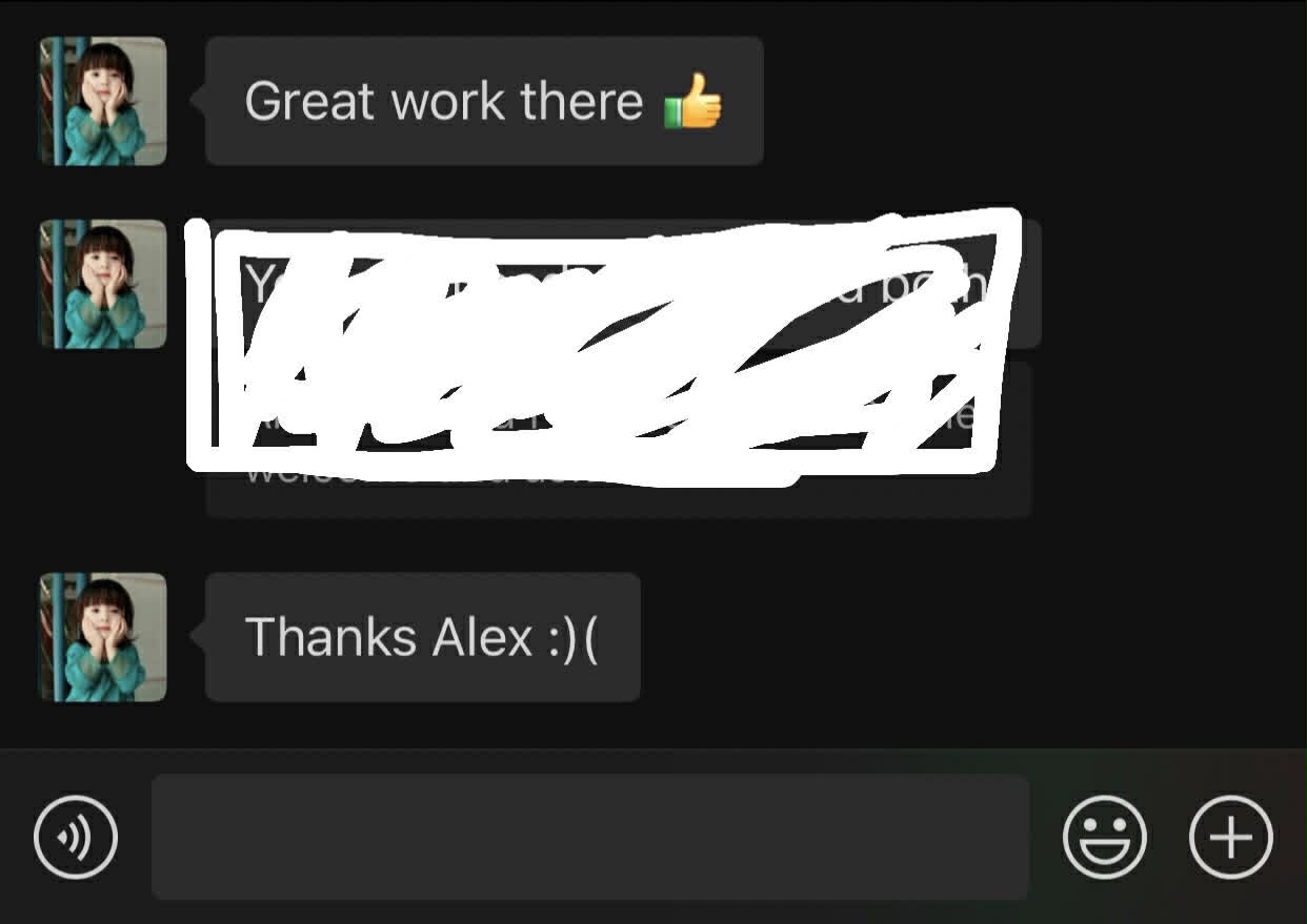 Client Testimonial Screenshot 1